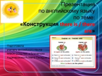Урок-закрепление по теме There is\ There are