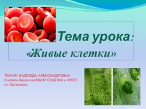 Презентация к уроку биология на тему Живые клетки