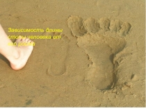 Зависимость длины стопы человека от его роста