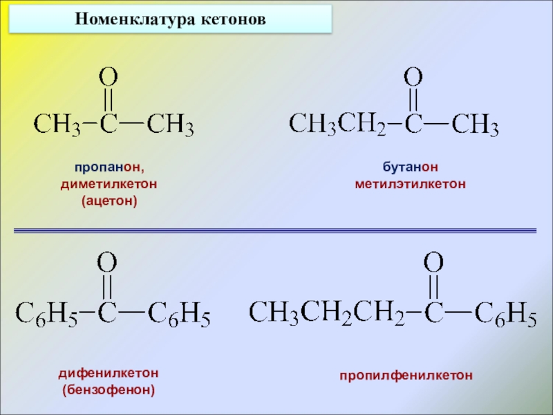 Кетоны химия презентация