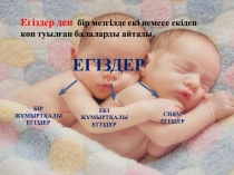 Презентация по биологий на тему Егіздер (8 класс)