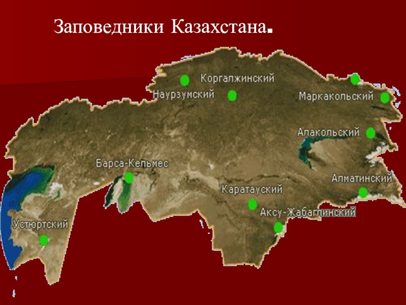 Территория казахстана. Заповедники Казахстана на карте. Заповедники Казахстана на карте Казахстана. Природные заповедники Казахстана на карте. Национальные парки и заповедники Казахстана на карте.