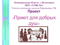 Проект Приют для добрых душ