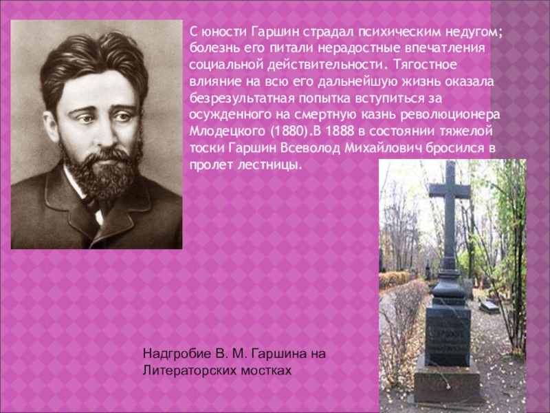 Гаршин биография 4 класс. Презентация о а м Гаршине. Биография в м Гаршина. Сообщение об авторе Гаршин. В М Гаршин биография.