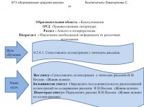 Презентация урока Художественная литература