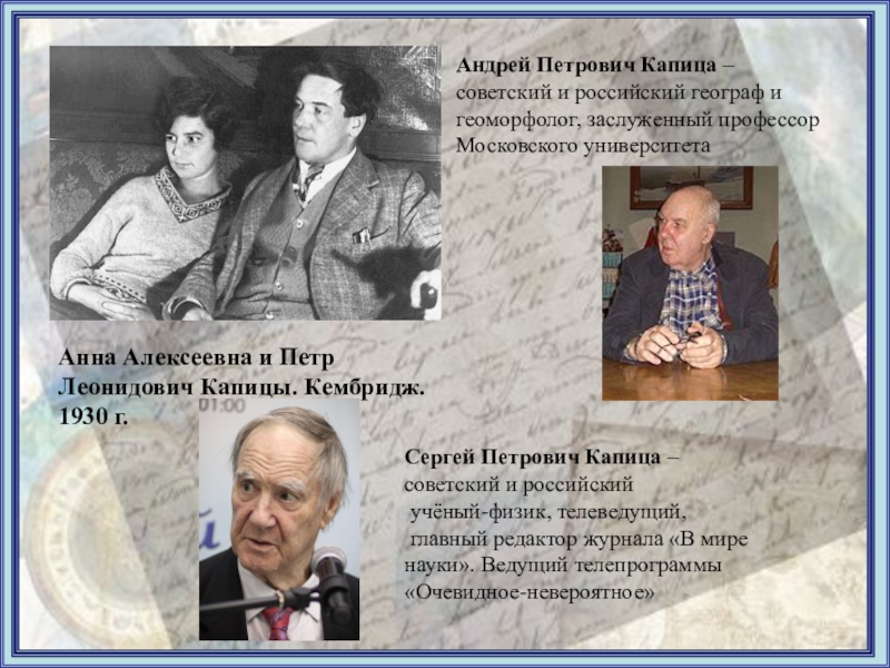 Портрет ученых капицы и семенова. Андрей Капица. Петр Леонидович Капица и Анна Алексеевна. Андре́й Петро́вич Капи́ца. Капица Сергей Петрович и Петр Капица.