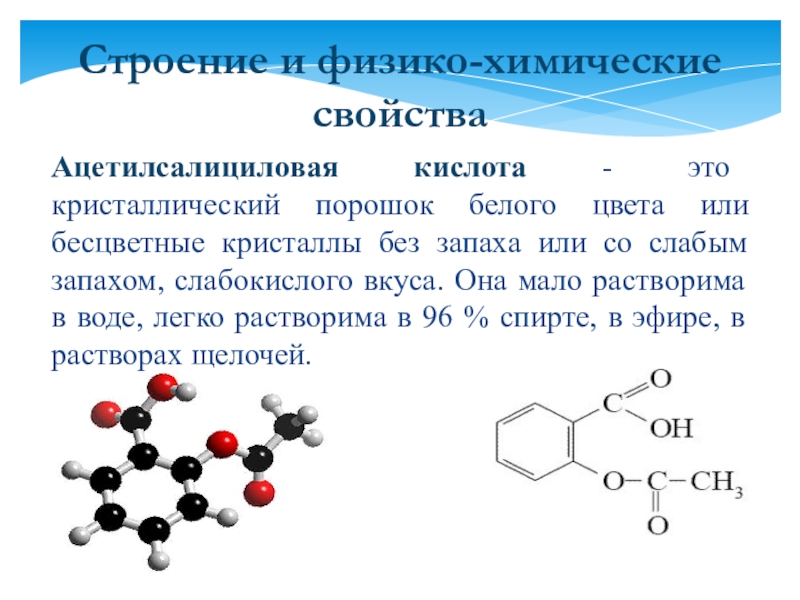 Проект ацетилсалициловая кислота