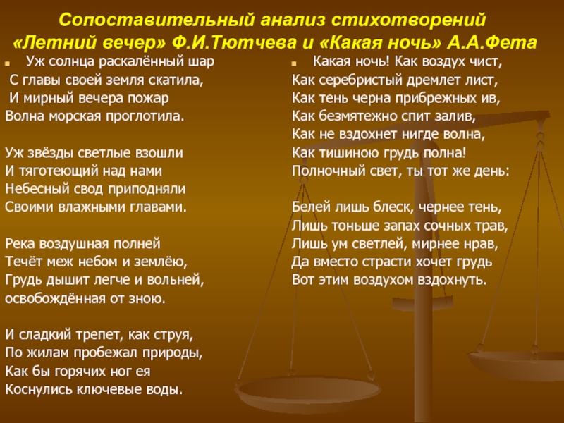 Анализ стихотворения заря прощается с землею фет по плану 10 класс