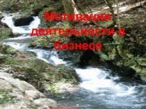 Презентация Мотивация деятельности в бизнесе