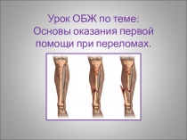 Оказание первой медицинской помощи