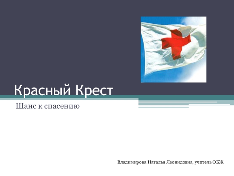 Презентация Красный Крест и Анри Дюнан