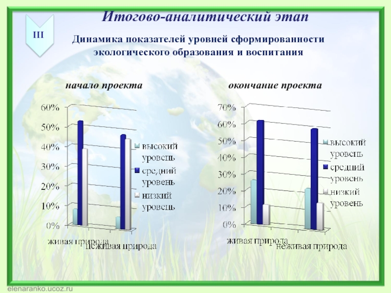 Уровень экологического образования. Статистика экологической культуры у дошкольников. Показатель уровня.