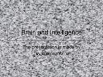 Открытый урок Brain and Intelligence