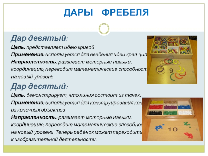 Дидактическая система фребеля. Дары Фрёбеля. Дары Фребеля цель. Дары Фребеля презентация. Цель использования Даров Фрёбеля.