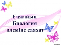 Презентация Биология әлеміне саяхат