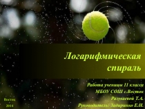 Презентация по математике Логарифмическая спираль