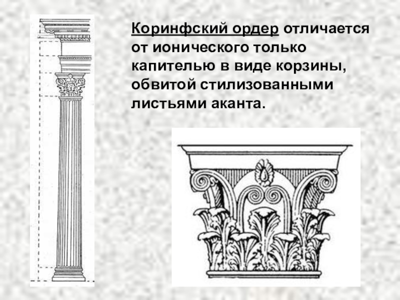 Коринфский ордер рисунок