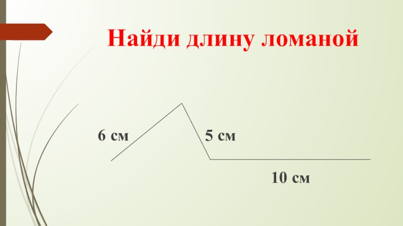 Длина ломаной 24 см