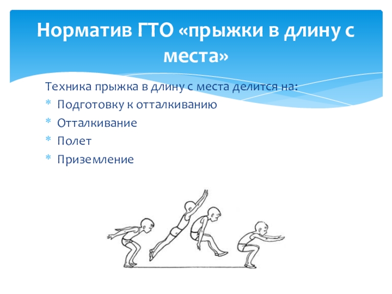 Прыжки в длину с места план конспект 4 класс