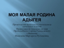 Презентация к уроку окружающего мира Моя малая Родина(2 класс)