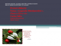 Prezentația la limba română ,,Legenda mărțișorului,, clasa III.Școala alolingvă