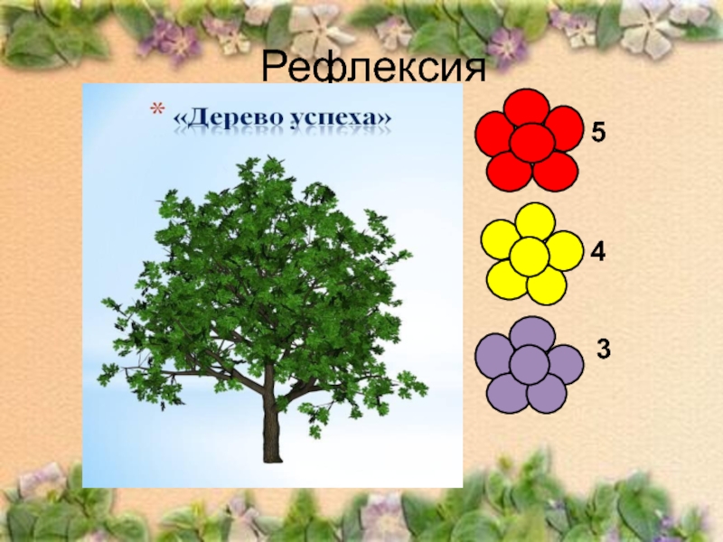 Картинка дерево для рефлексии на уроке