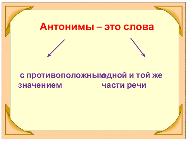 Антонимы 5 класс презентация