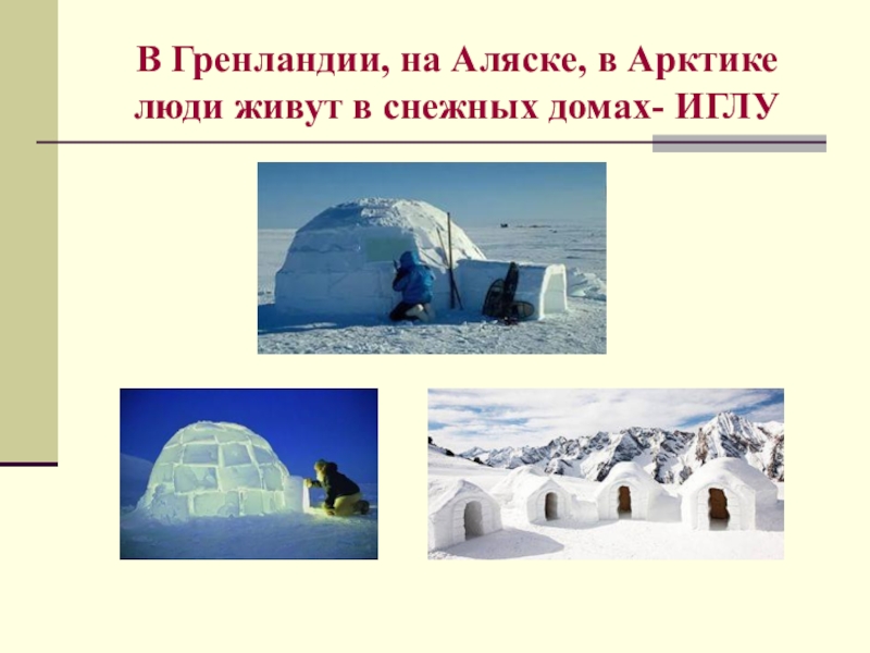 Влияние климата на жилища людей в разных частях света 7 класс проект по географии