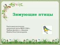 Презентация открытого занятия Зимующие птицы