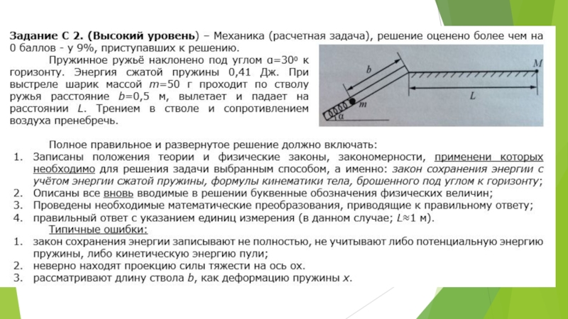 Энергия сжатия. Пружинное ружье наклонено. Пружинное ружье наклонено под углом. Пружинное ружье наклонено под углом 30. Пружинное ружье наклонено под углом 30 к горизонту.