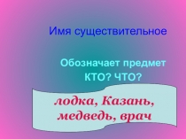 Презентация по русскому языку на тему Имя Существительное (5 класс)