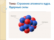 Презентация к уроку физики на тему Строение атомного ядра. Ядерные силы 11 класс