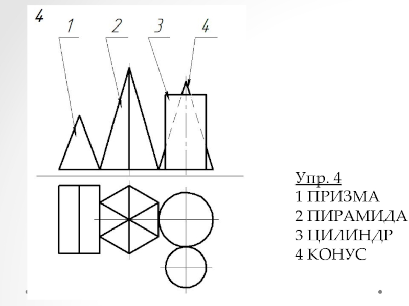 Конус призму цилиндр пирамиду. Вид сверху сбоку спереди черчение цилиндр. Чертеж проекции группы геометрических тел Призма конус. Чертеж проекции группы геометрических тел Призма пирамида. Призма чертеж Инженерная Графика цилиндр.