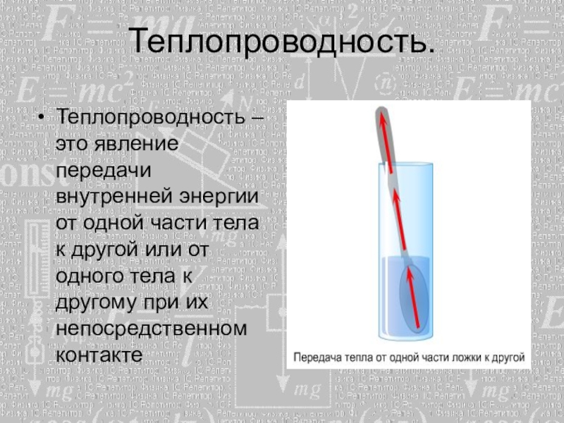 Теплопроводность проект по физике