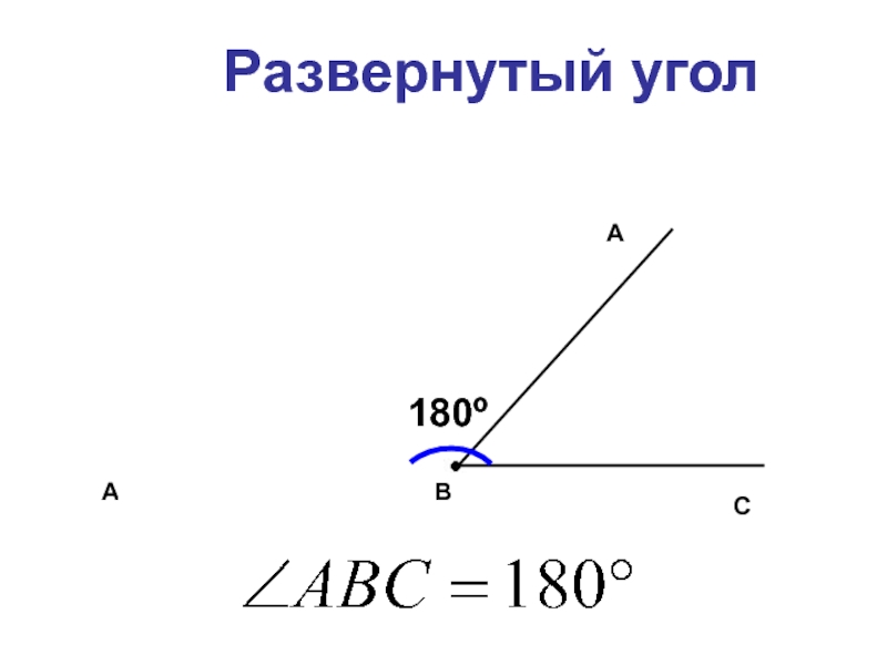 Развернутый угол