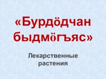 Презентация по коми языку Бурдöдчан быдмöгъяс