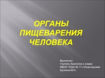 Презентация по биологии на тему Пищеварительная система (8 класс)