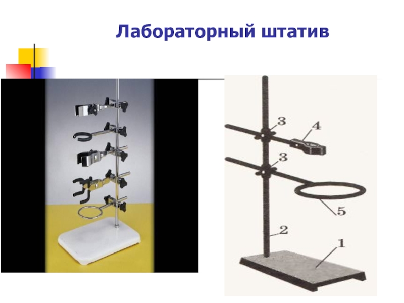 Лабораторный штатив рисунок с надписями химия 8 класс