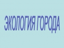 Экология города