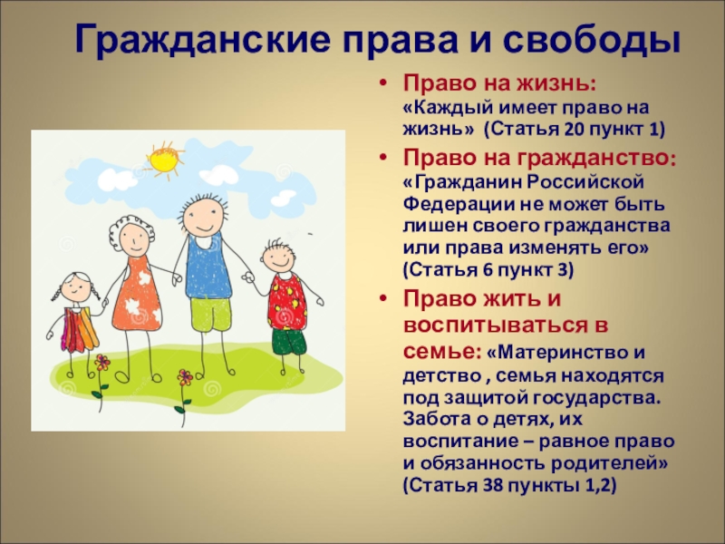 Права ребенка в семье содержание и защита презентация