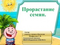 Презентация по биологии на тему Прорастание семян(6 класс)