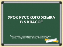 Презентация по русскому языку на тему Части речи (5 класс)