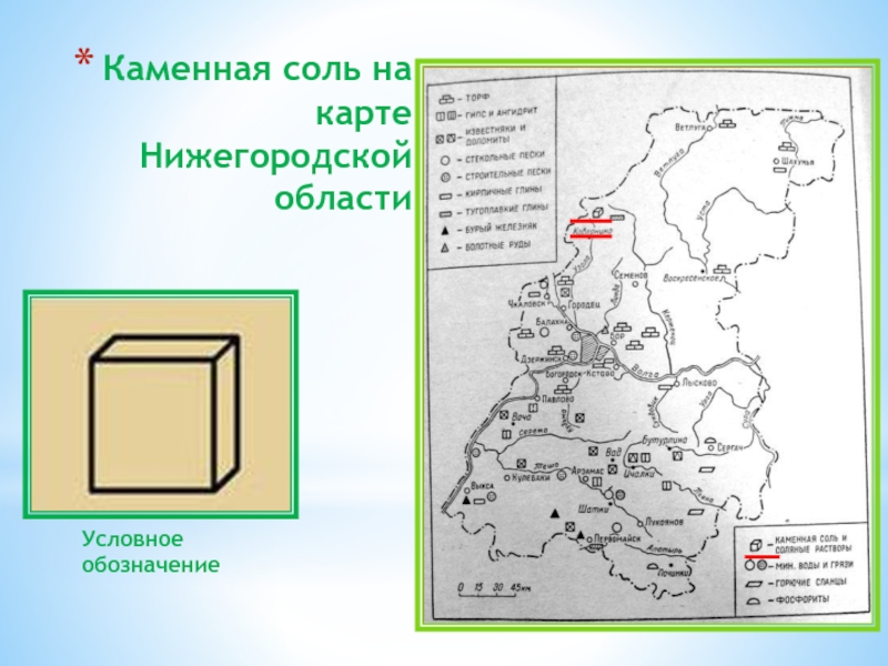 Карта полезных ископаемых нижегородской области с условными обозначениями