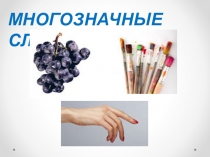 Презентация к уроку русского языка по теме Многозначные слова (2 класс)