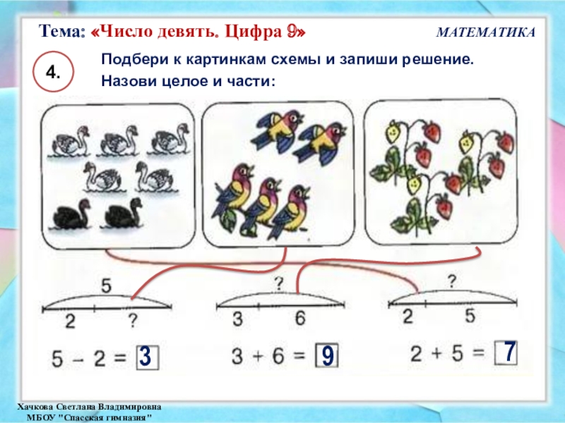 Выбери цифру шесть