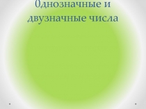 Однозначные и двузначные числа презентация по математике 2 класс