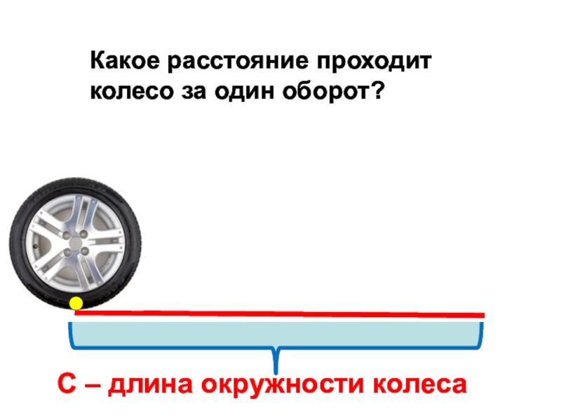 Сколько оборотов делает колесо. Путь колеса за один оборот. Длина окружности колеса. Обороты колеса автомобиля. Длина окружности шины.