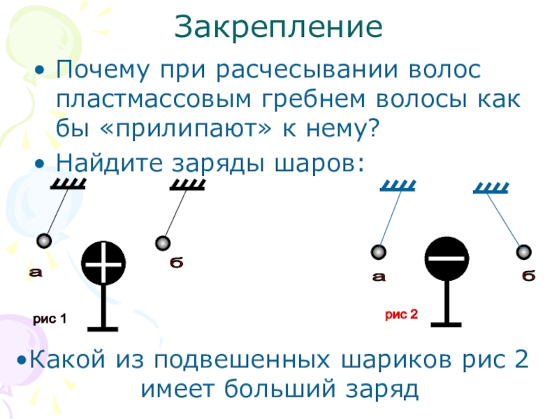 Электризация тел два рода зарядов презентация 8 класс