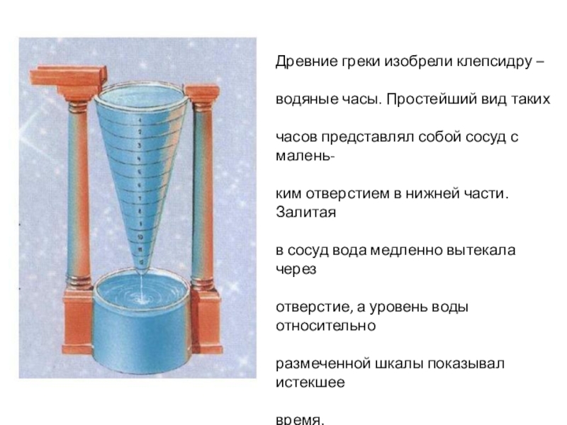 Проект водные часы