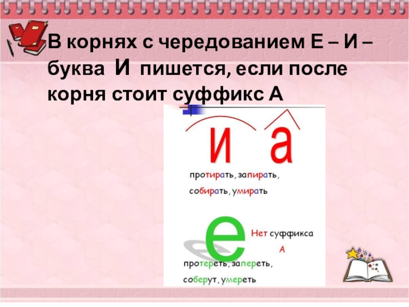 Буквы е и в корнях с чередованием презентация